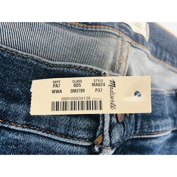 Madewell Women's Petite 10" High-Rise Skinny Wendover Size 37P MA624 - Picture 6 of 9